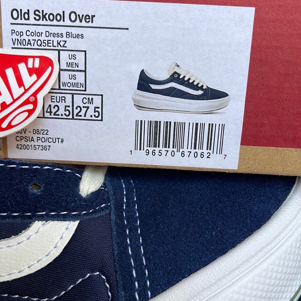 Vans Men’s Old Skool Over
Pop Color Dress Blues
VNOA7Q5ELKZ
platforms - sneakers - Picture 16 of 16